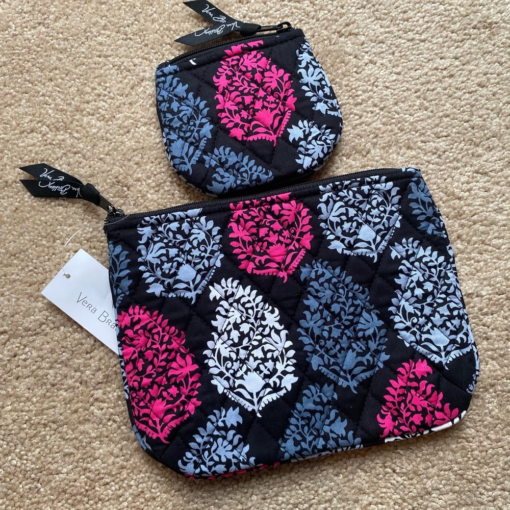 New! 2pc Vera Bradley cosmetic bags